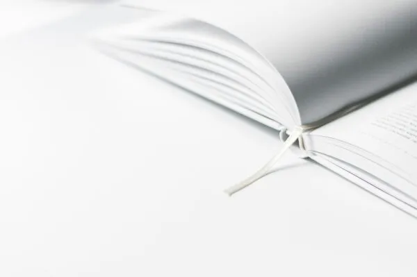 Open notebook on a desk during a training session